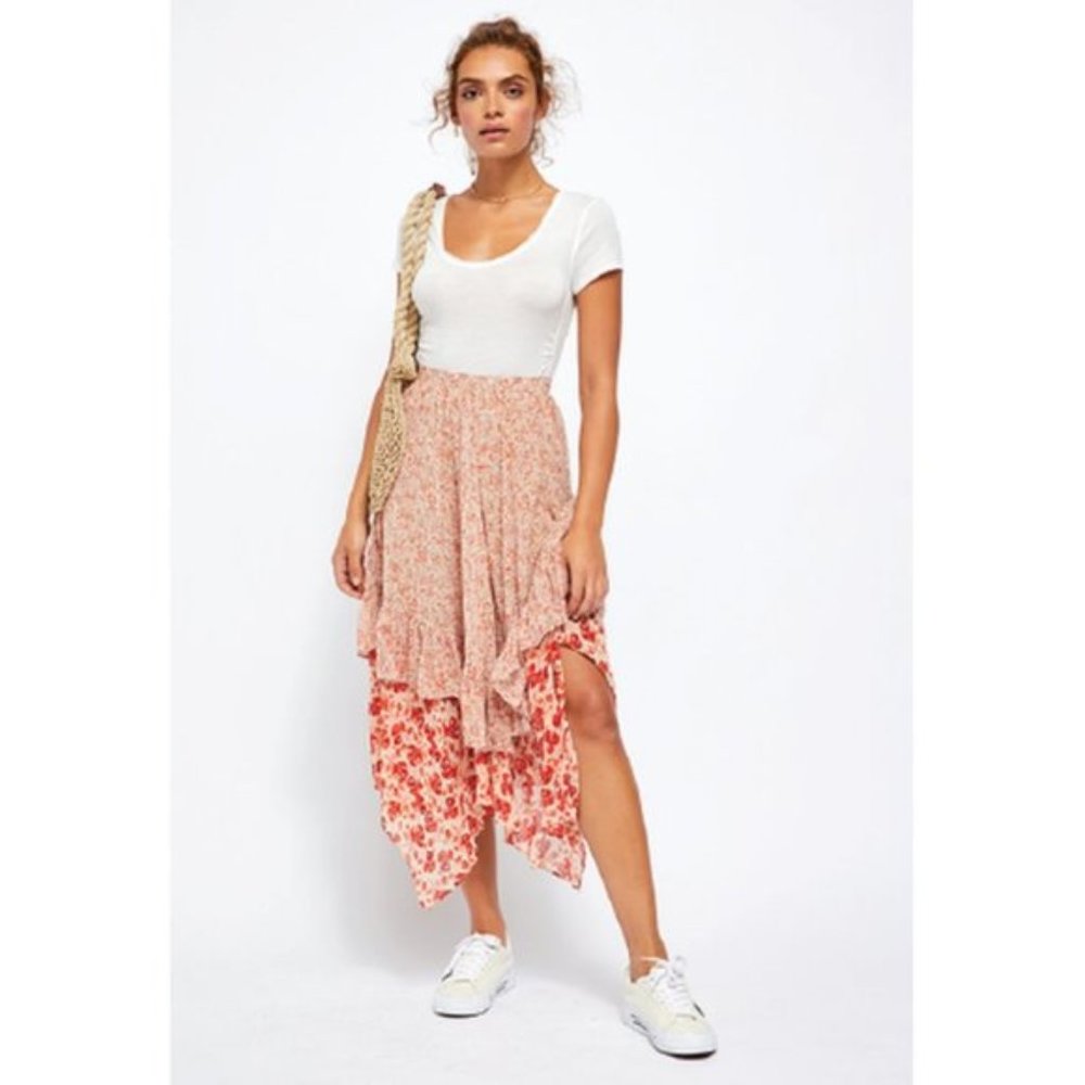 Free People Zuma Midi Skirt